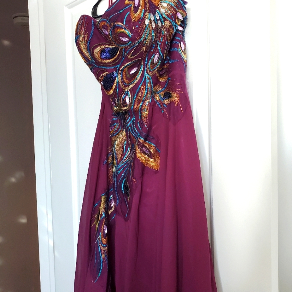 Peacock Prom Dress